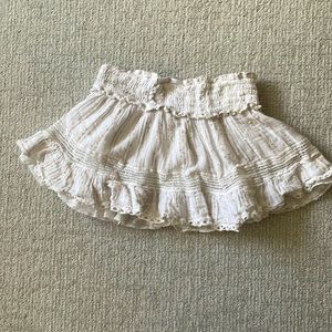Surf Gypsy sequined white mini skirt. Size small